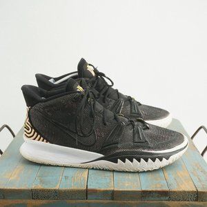 Nike CQ9326-005 Mens Kyrie 7 Basketball Shoes Ripple Effect Black Size 14